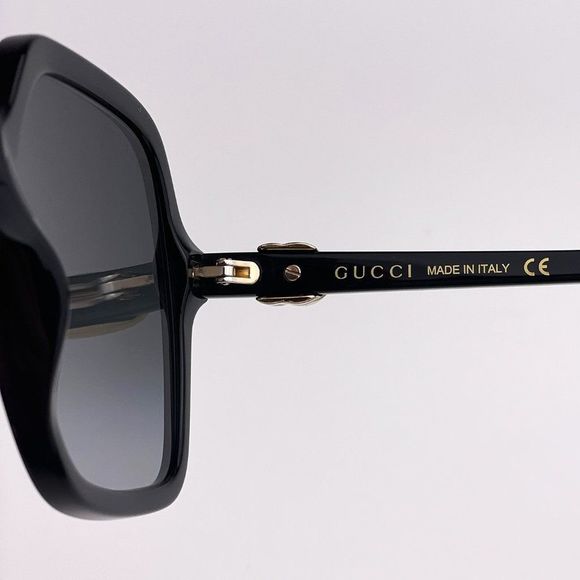 GUCCI GG1072S 001 Sunglasses Black Gray Gradient Square Women - Picture 5 of 10